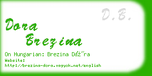 dora brezina business card